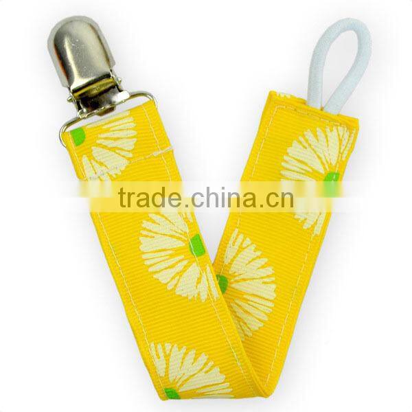 Custom Baby New Design Pacifier Clip Popular Cartoon Figures Printed Pacifier Holder With Hanging Clips