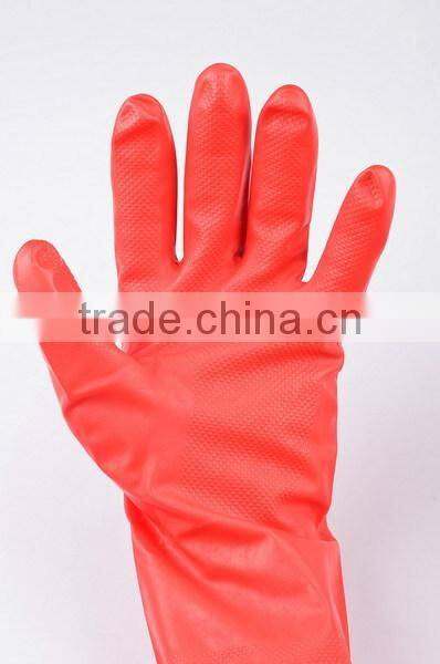 Red Nitrile Washing Up Household Rubber Gloves