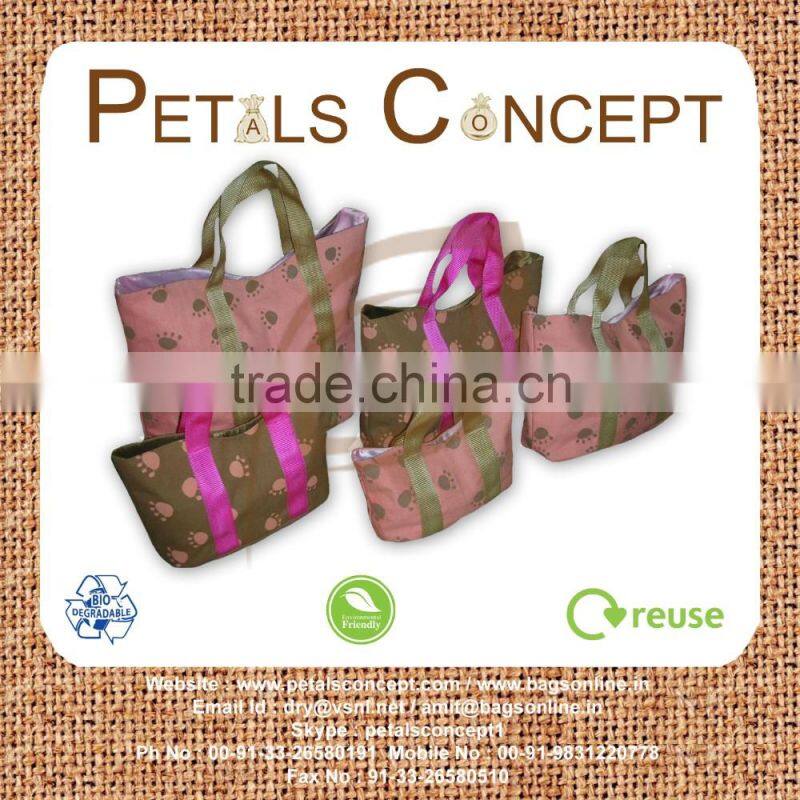 Cotton gift bag with print