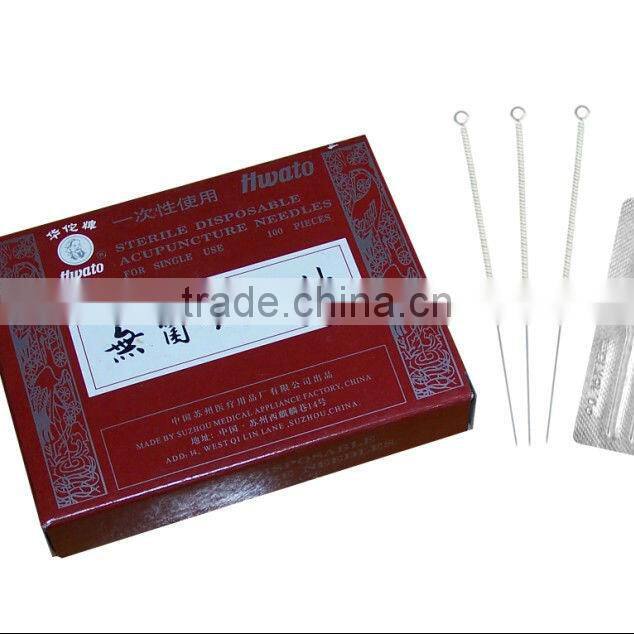 Sterile acupuncture needles for single use