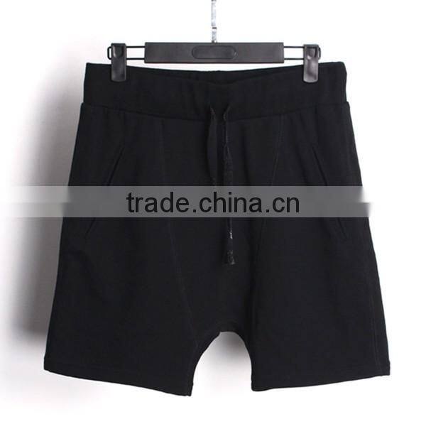 wholesale drop crotch mens fleece sweat shorts