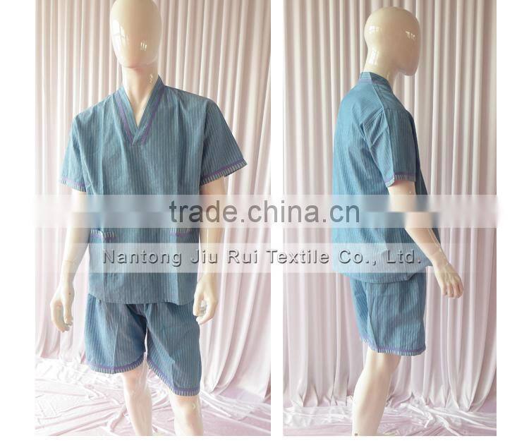 Pink/Blue Korean Style Sweat Steaming Clothes Striped Pajamas Unisex Tracksuit Plus Size Pajamas For Spa