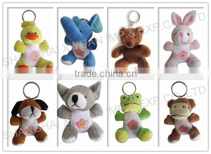Cute Custom Soft Stuffed Little Bunny Plush Toy Keychain