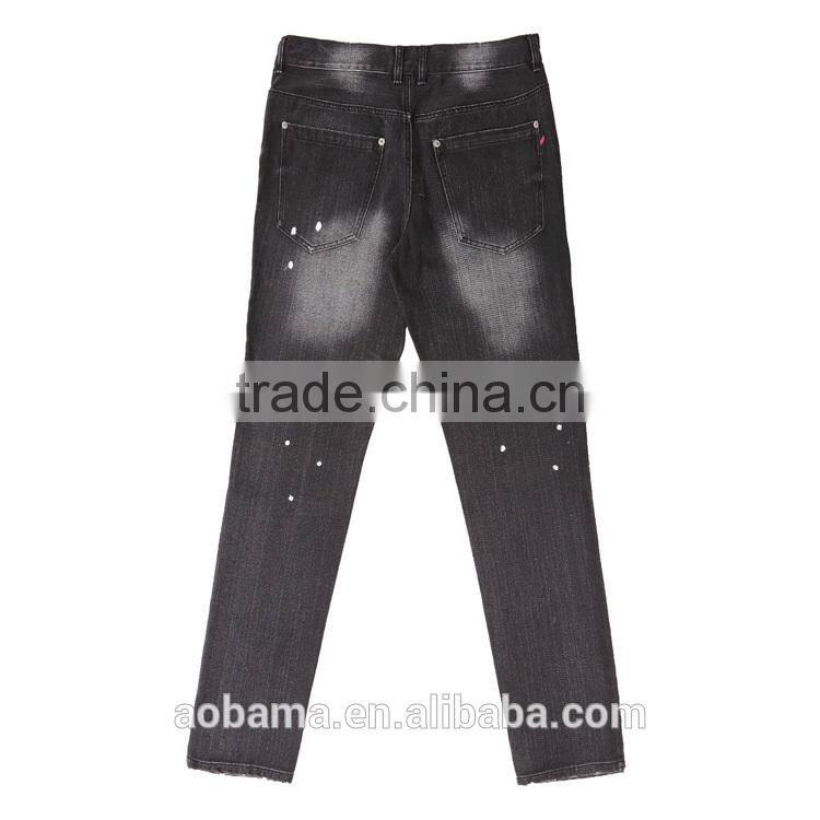 Custom Fashion Design 100% Denim Women Jeans Pants