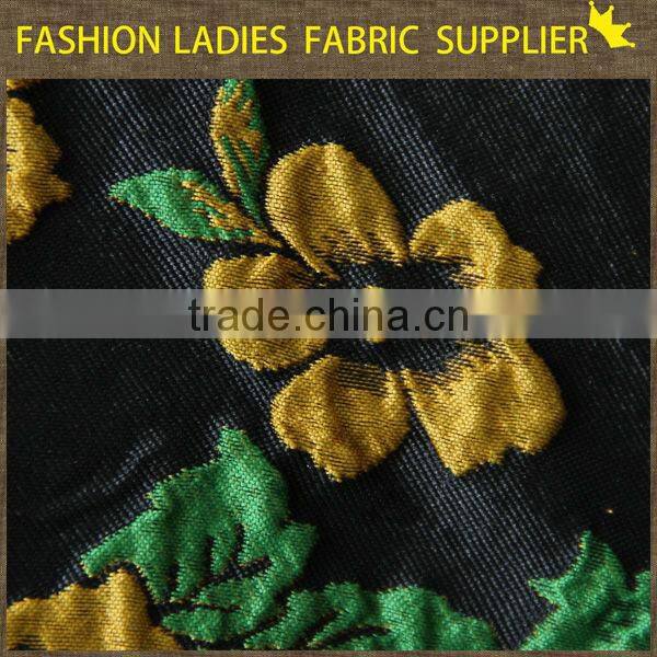 shaoxing textile New styles! poly/ctn jacqaurd fabric,garments fabric,floral jacquard fabric 210gsm jacquard fabrics