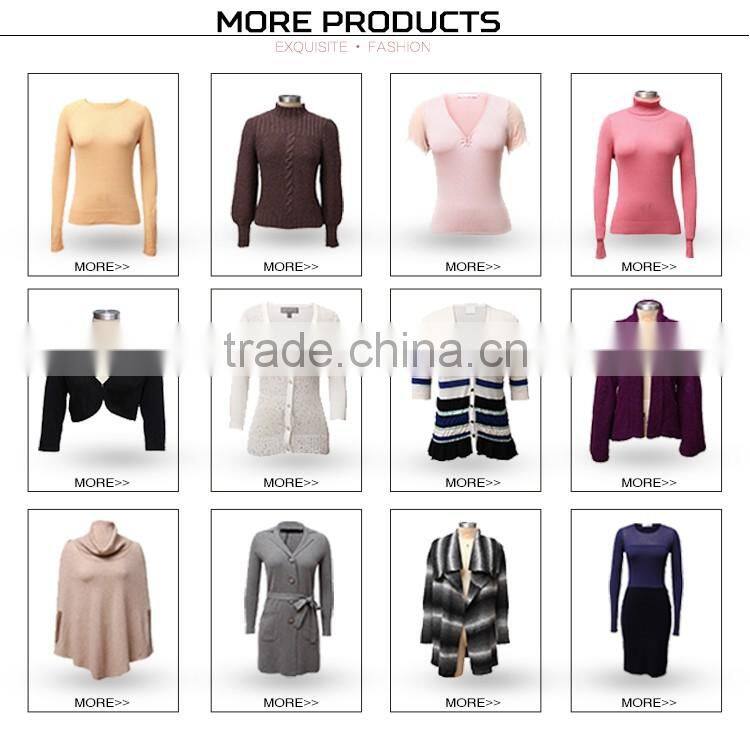 Sporty women jumper combining 3/4 jersey sleeves and beaded V neckline