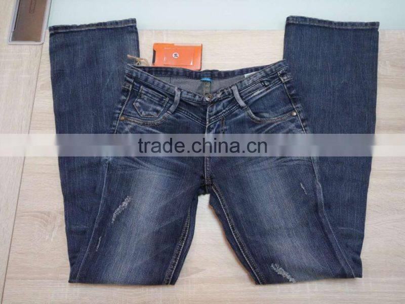GZY professional jeans manufacturer washed denim bell-bottom women jeans 2017