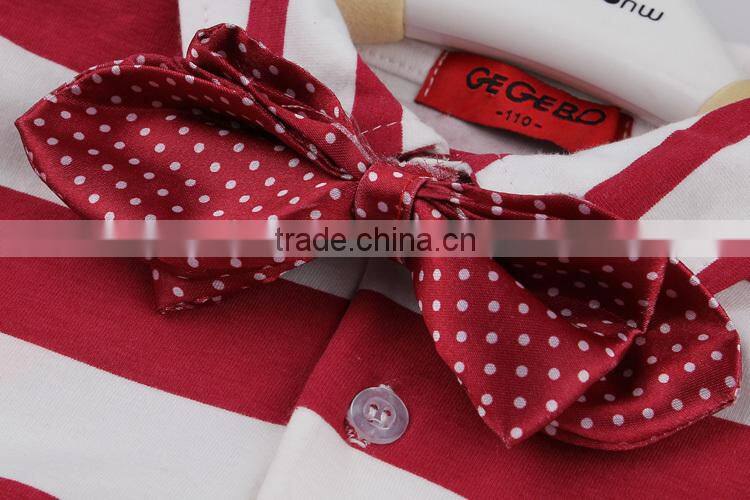 2016 stripe printing t shirt fashion children clothes kid