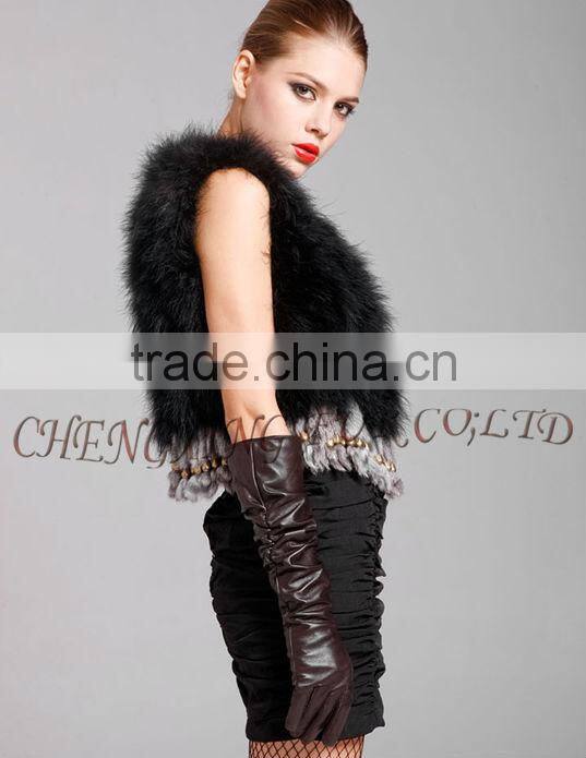 CX-G-B-79A Turkey Feather Casual Dress