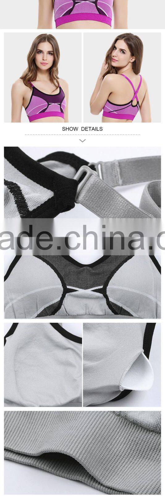 HSZ-126 New Style Sport Bra Underwear in Fashion Design Bra Name Brand Wear For Yoga and Running