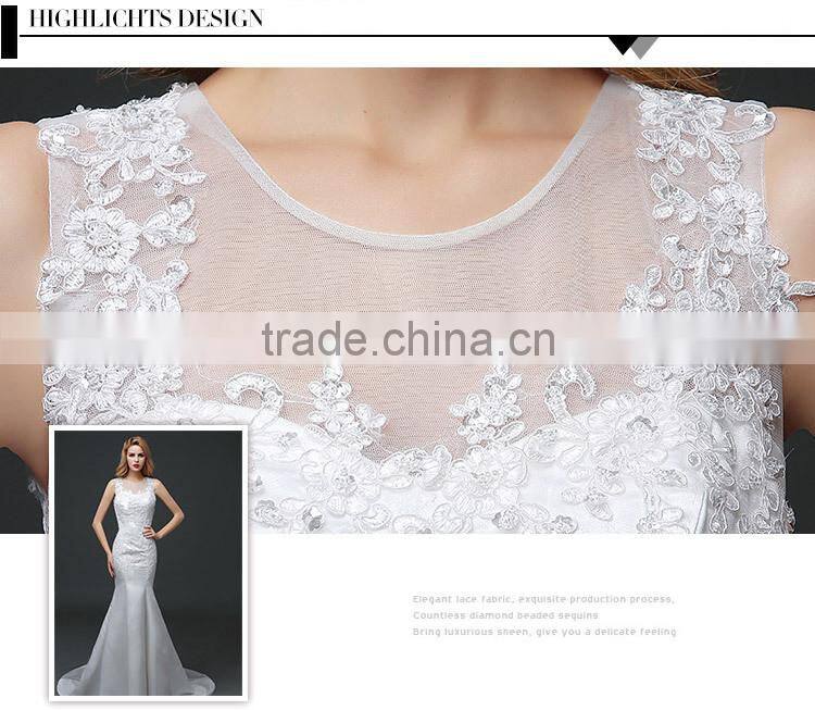 Newest design Chinese Fishtail Mermaid Wedding Dress Fishtail Evening dress