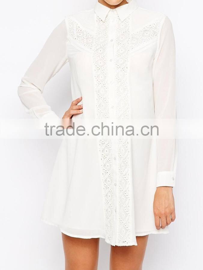 Formal Maternity Vintage Swing Dresses With Lace Insert Autumn 2015 dongguan weibao clothing