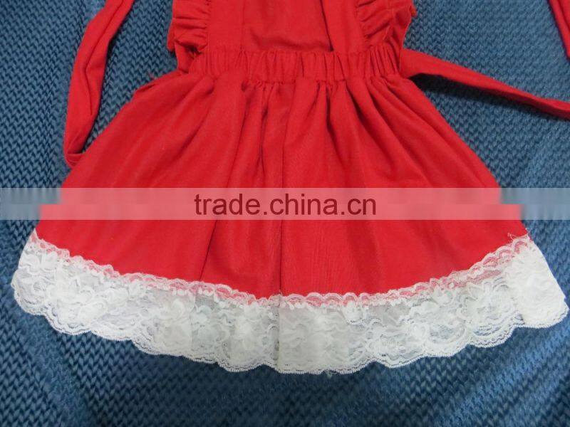 XF-175 wholesale kids cotton New Design Fashion Baby Girls Dress Red Dress