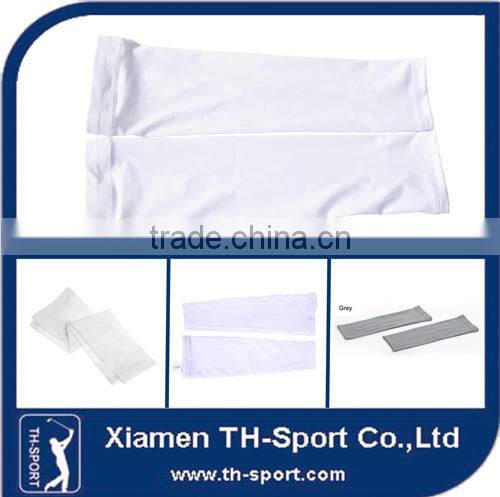 80% nylon 20% spandex white arm sleeve warmer