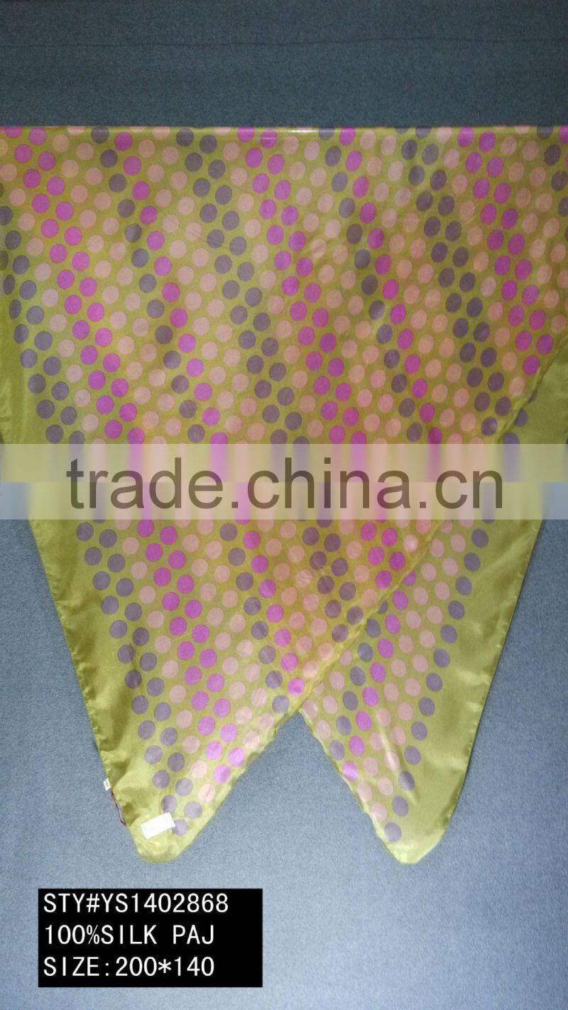 LADY SILK SCARF, TRIANGULAR SCARF, 200*140