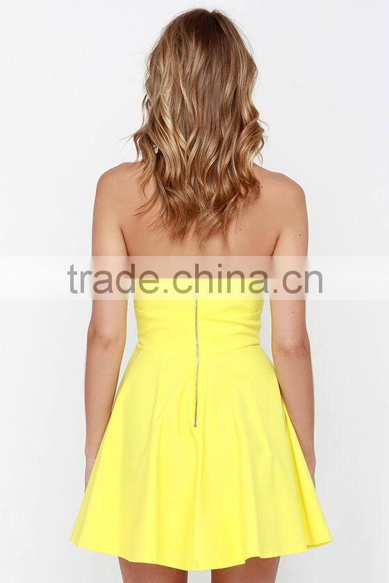 Custom Make V-Neck Sexy Lady Midriff Costume Above Knee Mature Women In Short Dresses