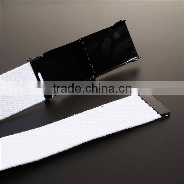 Canvas Belt Waistband Black White