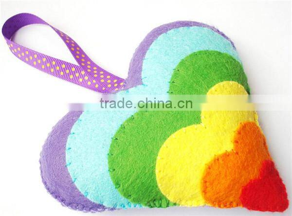 Handmade Rainbow Heart & Shades Hanging Heart for Wedding Gift Celebration Wedding Festival