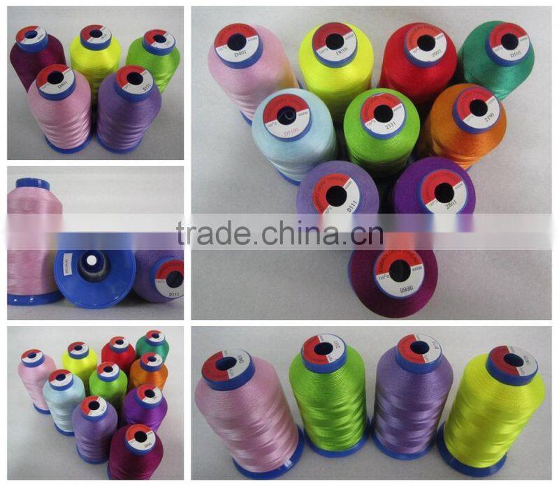 polyester embroidery thread FDY yarn manufacturer for bag stitching