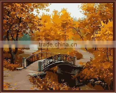 hot offer modern paint by numbers figure oil painting scenery