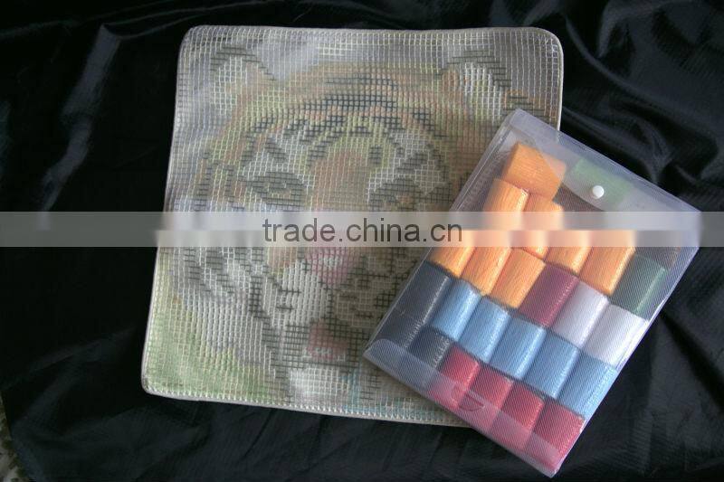 Printed canvas-LATCH HOOK RUG KIT.BZ239,DIY popular cushion and mat-01