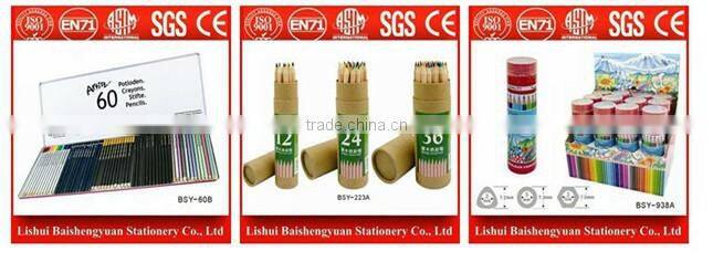 3.5''HB natural pencils wih diamond in paper tube