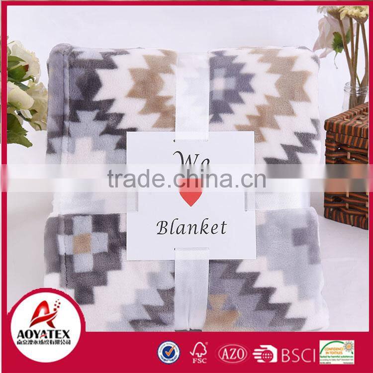 new design printed thick winter flannel fleece blanket