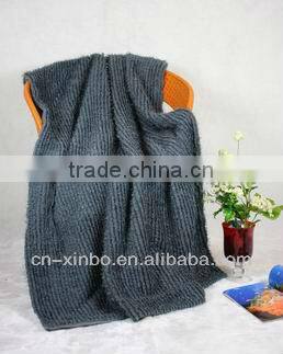 100% polyester Marla longhair fleece printed blankets