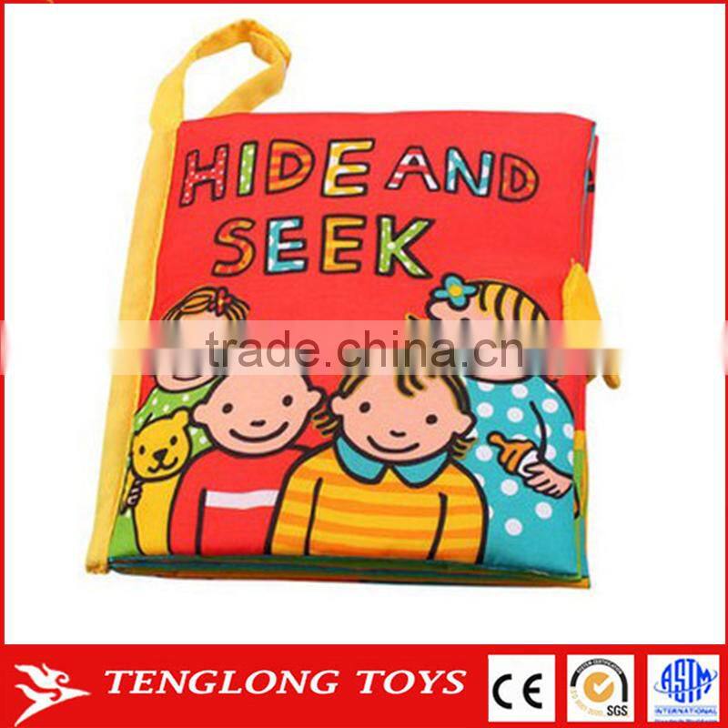 Baby Educational Toy Fabric Book Soft Cloth Book Peekaboo