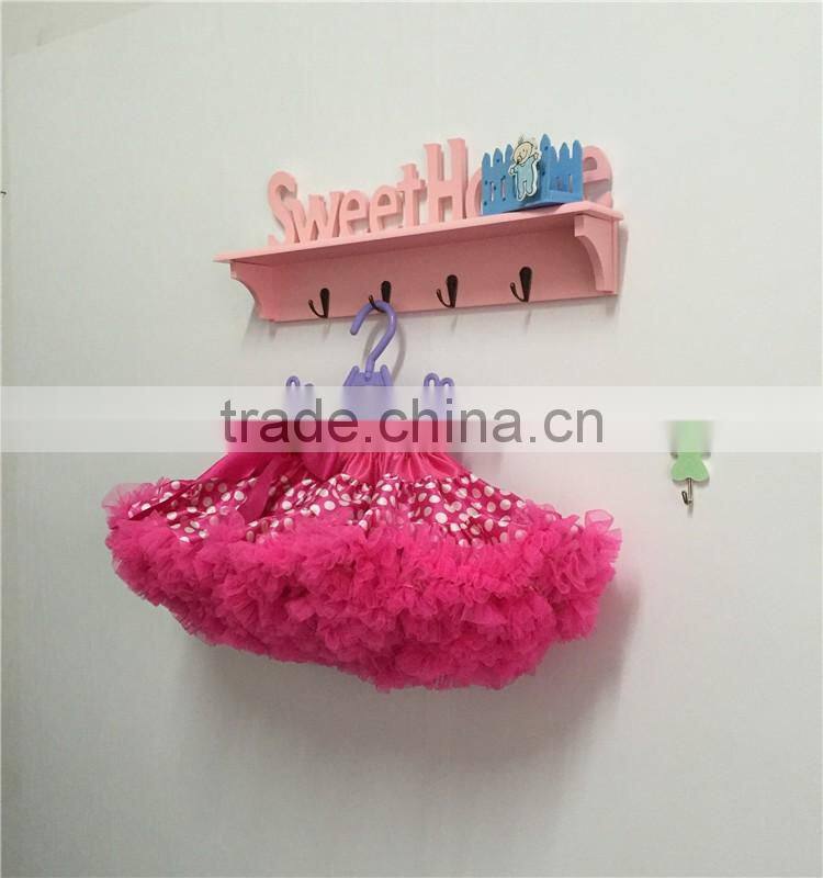 MOQ 1PCS satin hot pink dot tutus