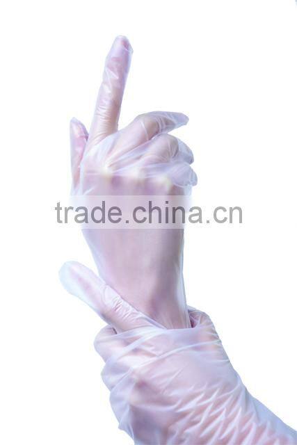 Disposable non-allergic powdered free vinyl medical gloves