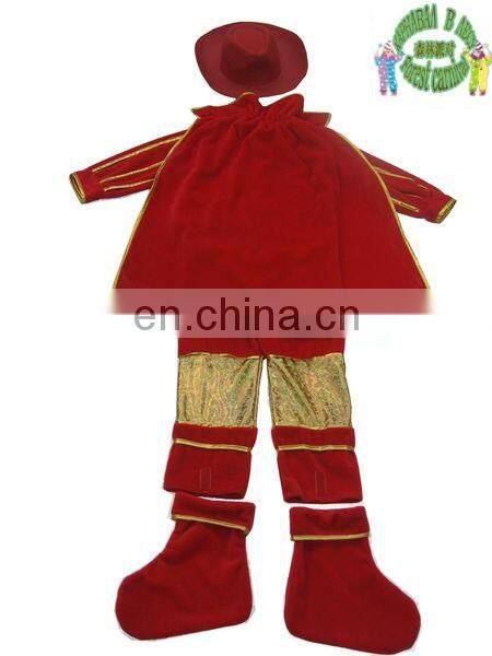 TZ87191 King Costume With Cloak For Kids Boots the cat hero warrior