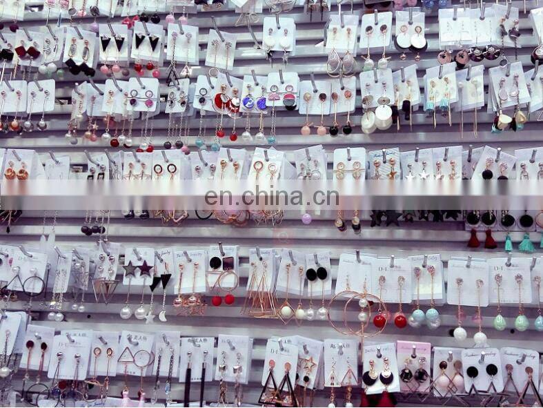 Contracted Han Guoer nail female long tassel earrings hand geometry eardrop asymmetric earrings wholesale pearl earrings