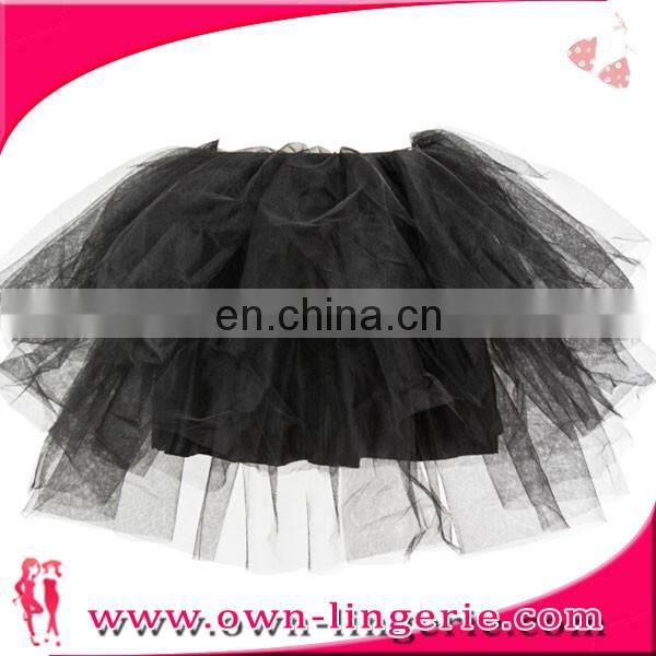 the most popular pure european black lace short women tutu dress