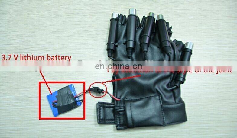 10 pieces fingers party performance red color laser gloves