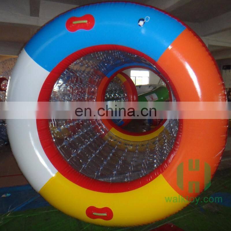 Cheap inflatable water roller inflatable roller wheel for adults