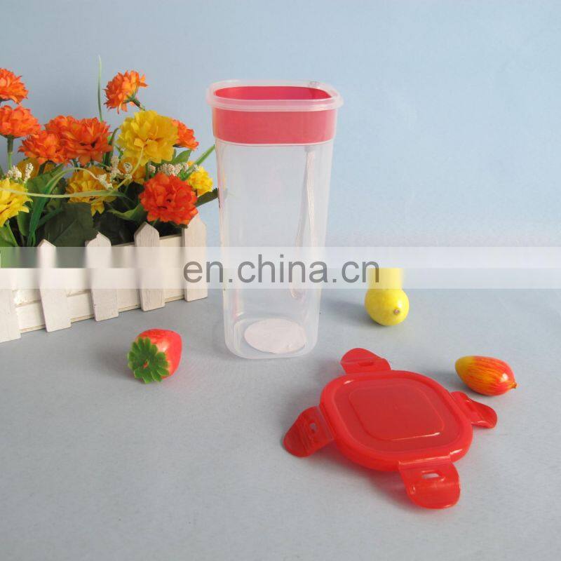 square transparent 22oz plastic cup