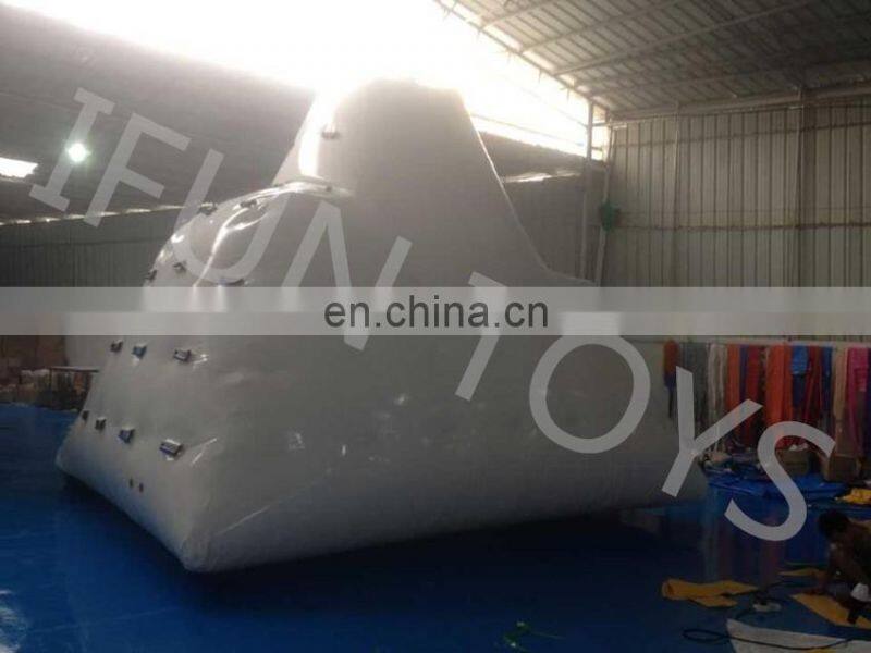 Factory Floating Giant Inflatable Iceberg For Water Climbing Games