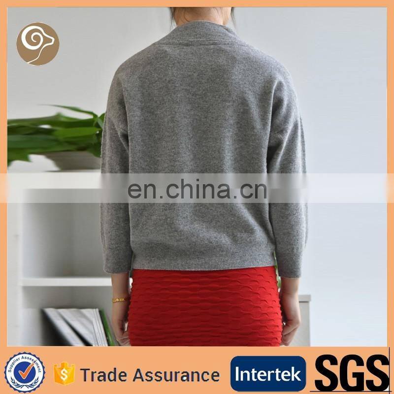 V neck wholesale women cashmere sweater on sale