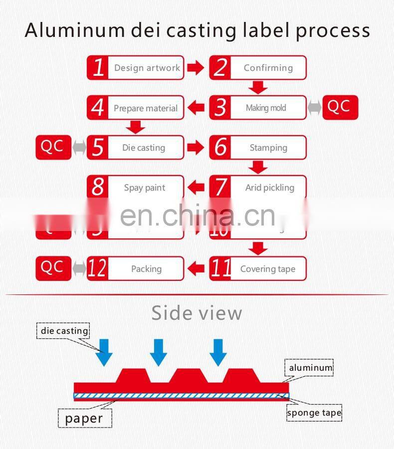 Factory OEM can be customized aluminum die casting logo
