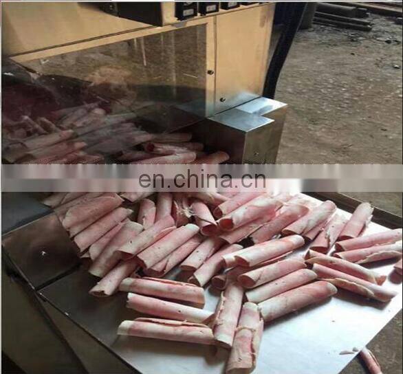 Frozen Beef Roll Slices Cutting Machine for sale