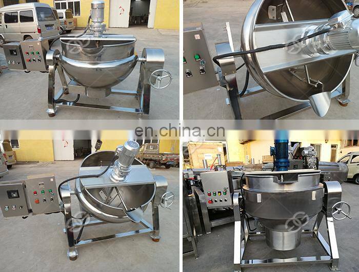 Industrial Electric Milk Boiling Jacket Kettle Pot Boiling Machine