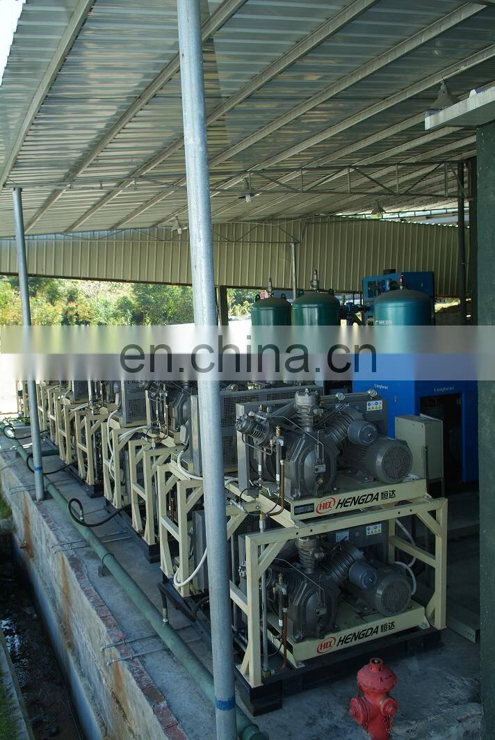 PET Blowing machine use HengDa 36WH-1.2/30 air compressor