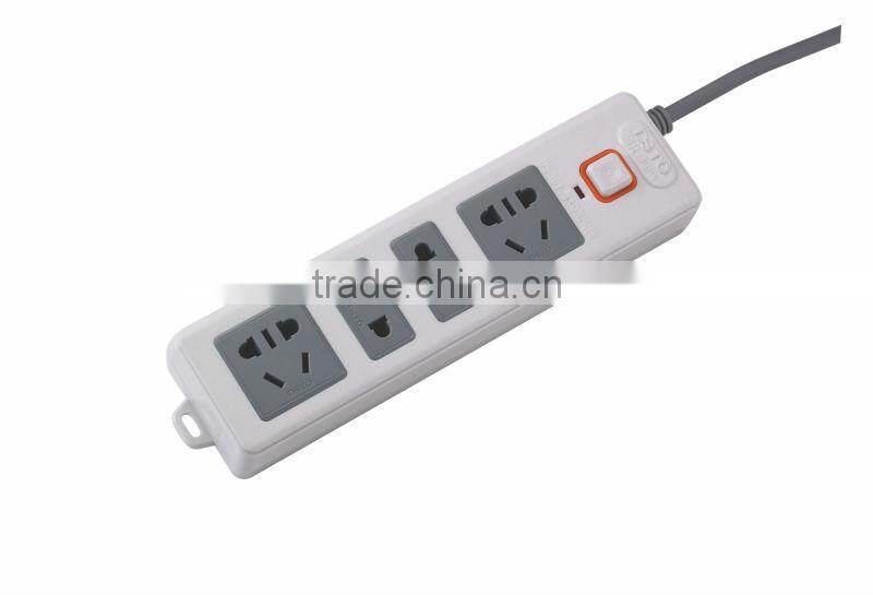 4 ways multi socket extension cord with high quality