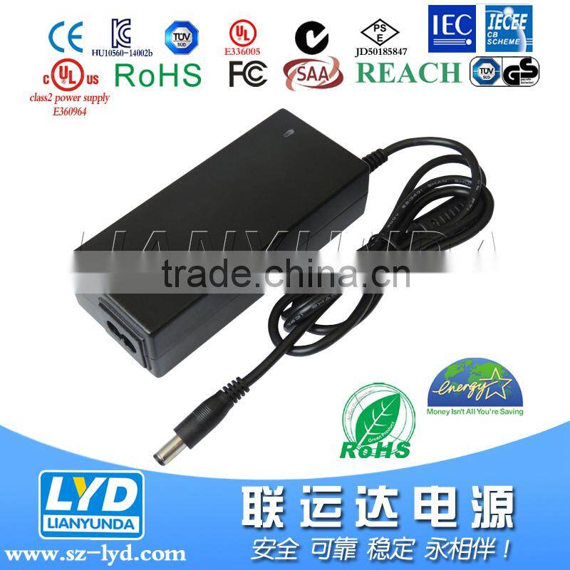 Single Output 60W 24v 2.5A led driver with CE UL class II for LED/CCTV in the China market