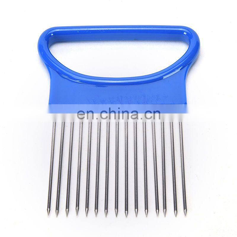 Vegetable Tomato Holder Slicer Cutter Stainless Steel Kitchen Gadget Tool