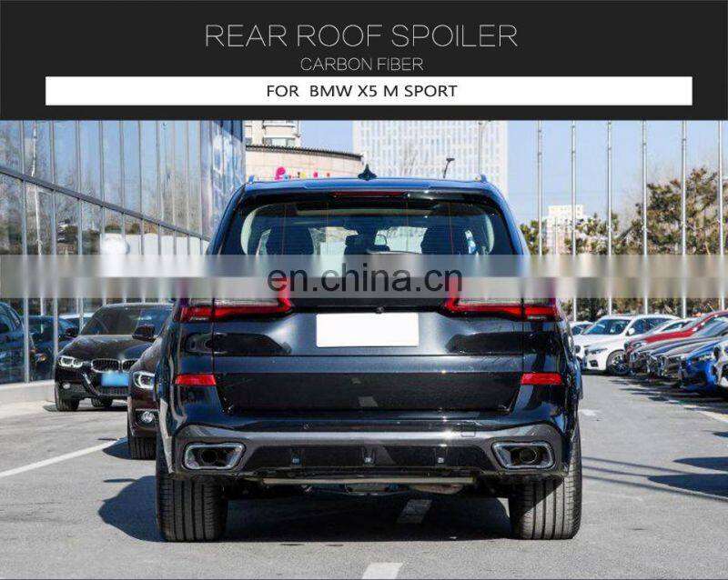 Popular Real Hit Carbon Fiber Rear Window Roof Spoiler for BMW X5 G05 Sport Utility 4-Door 2019-2020