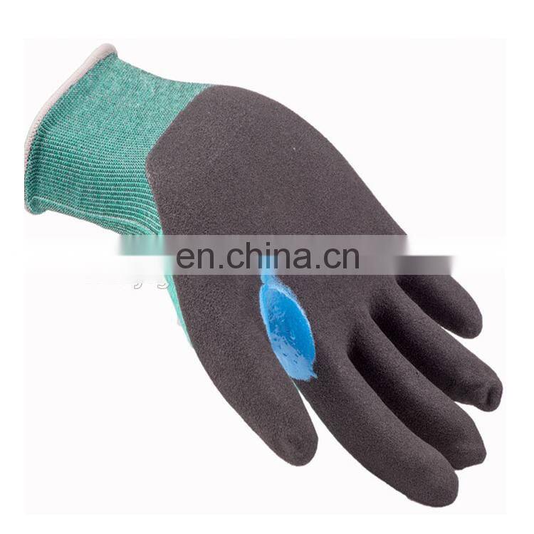 18G Lightweight U2 Knitting Cut Resistant Gloves With Double Nitrile Coating