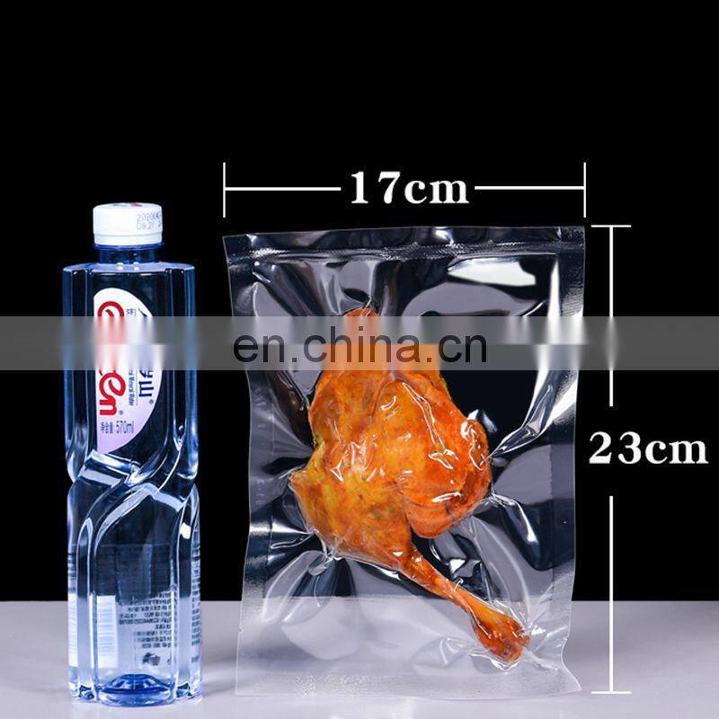 Fast delivery factory direct sale food grade PA/PE plastic packaging embossed vacuum sealer bags for food