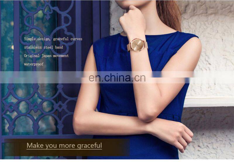 Hannah Martin CC36 Luxury Ladies Quartz Movement Watch Women Stainless Steel Chronograph Wristwatches Business Watch